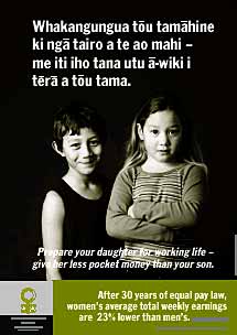 Give your daughter less money (Maori)